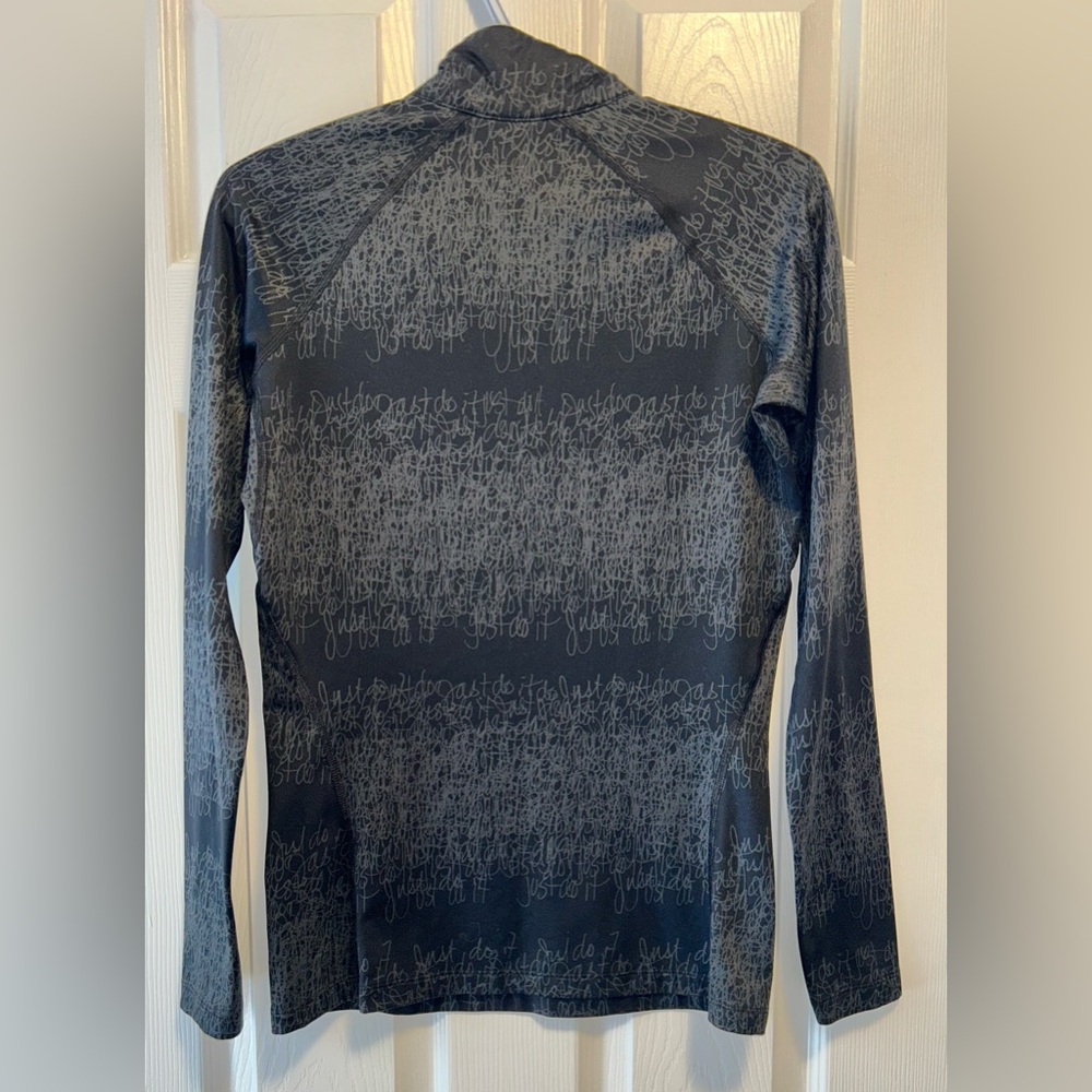 Vintage Nike Black and Gray Quarter Zip Pullover - Picture 6 of 7